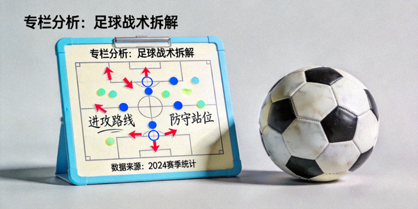 专栏分析文章配图：战术板与足球